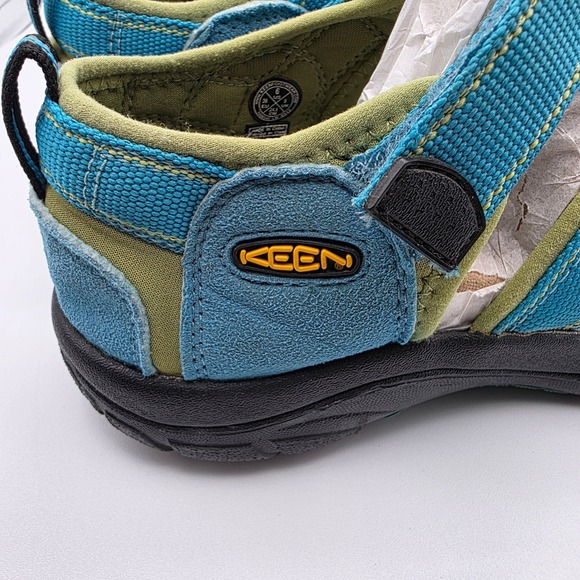 Keen Waterpoof Sandals Men's Size 6 US Blue Green Closed Toe Water Shoes - Picture 5 of 12